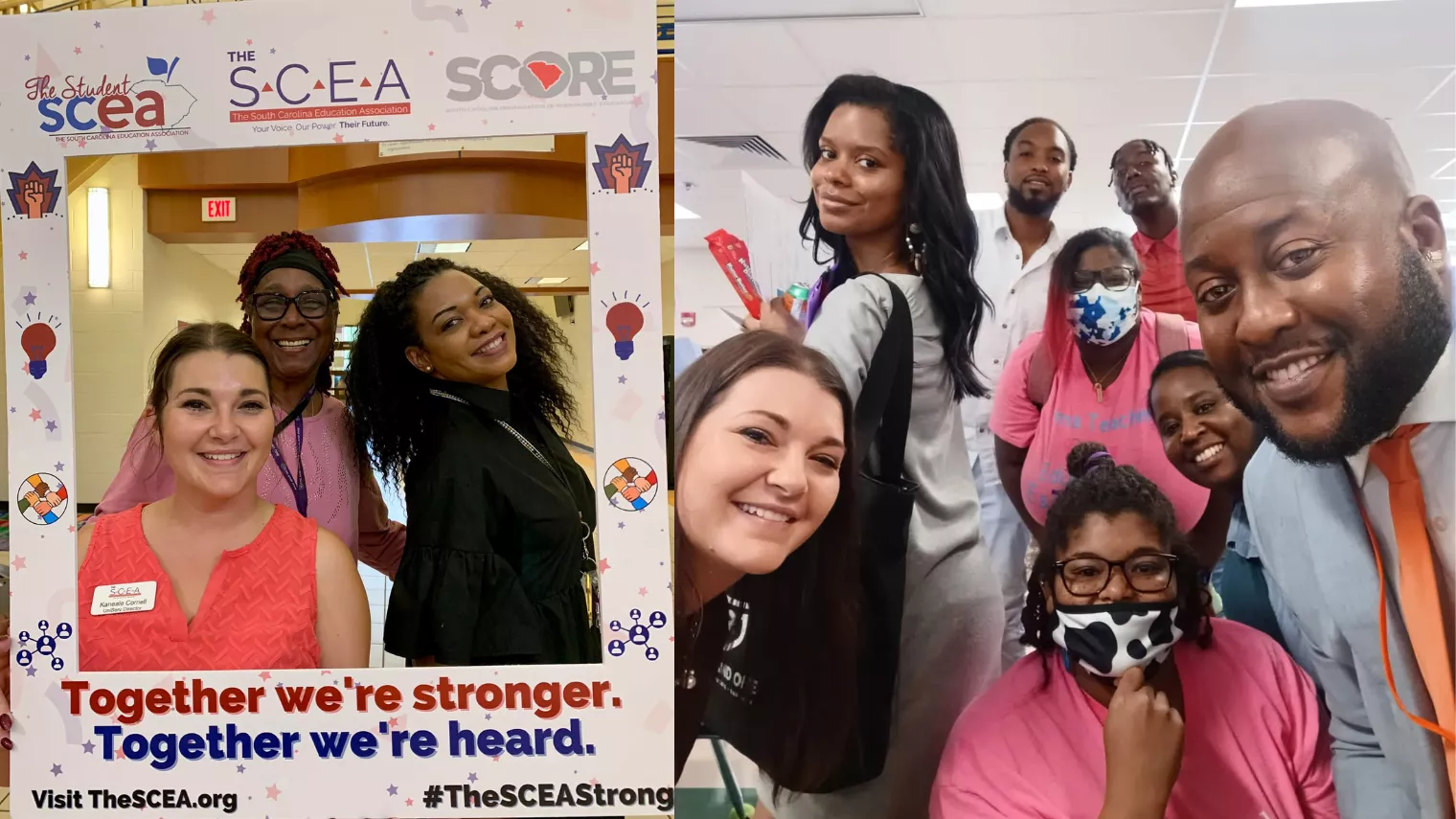 RCEA members have fun at a Back to School event.