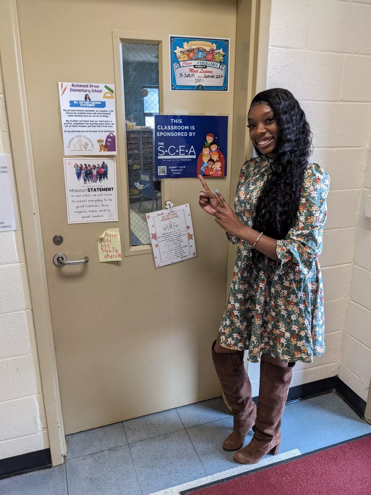 September Clear The List recipient - Amber in Rock Hill Schools