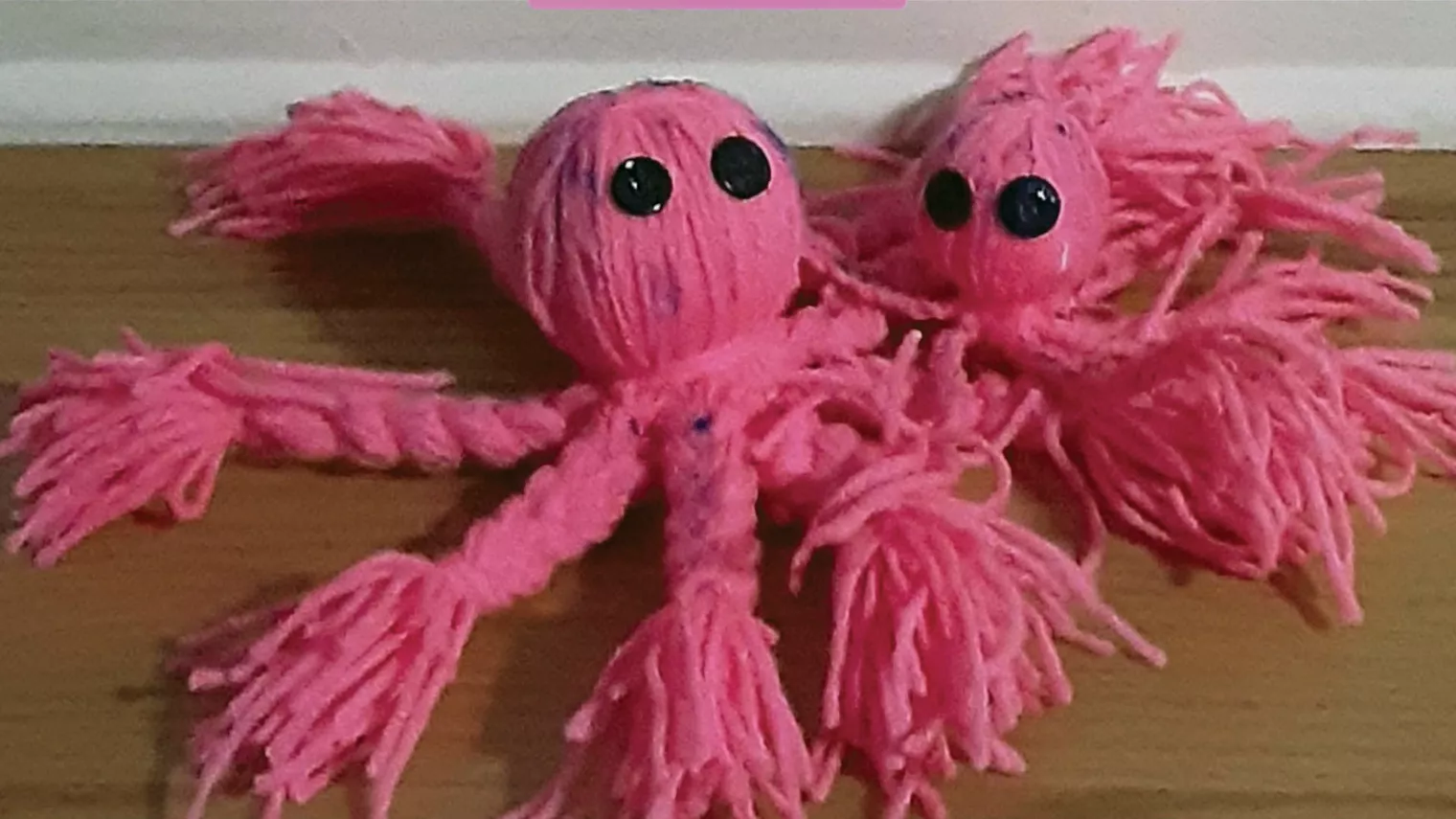 student yarn octopus project