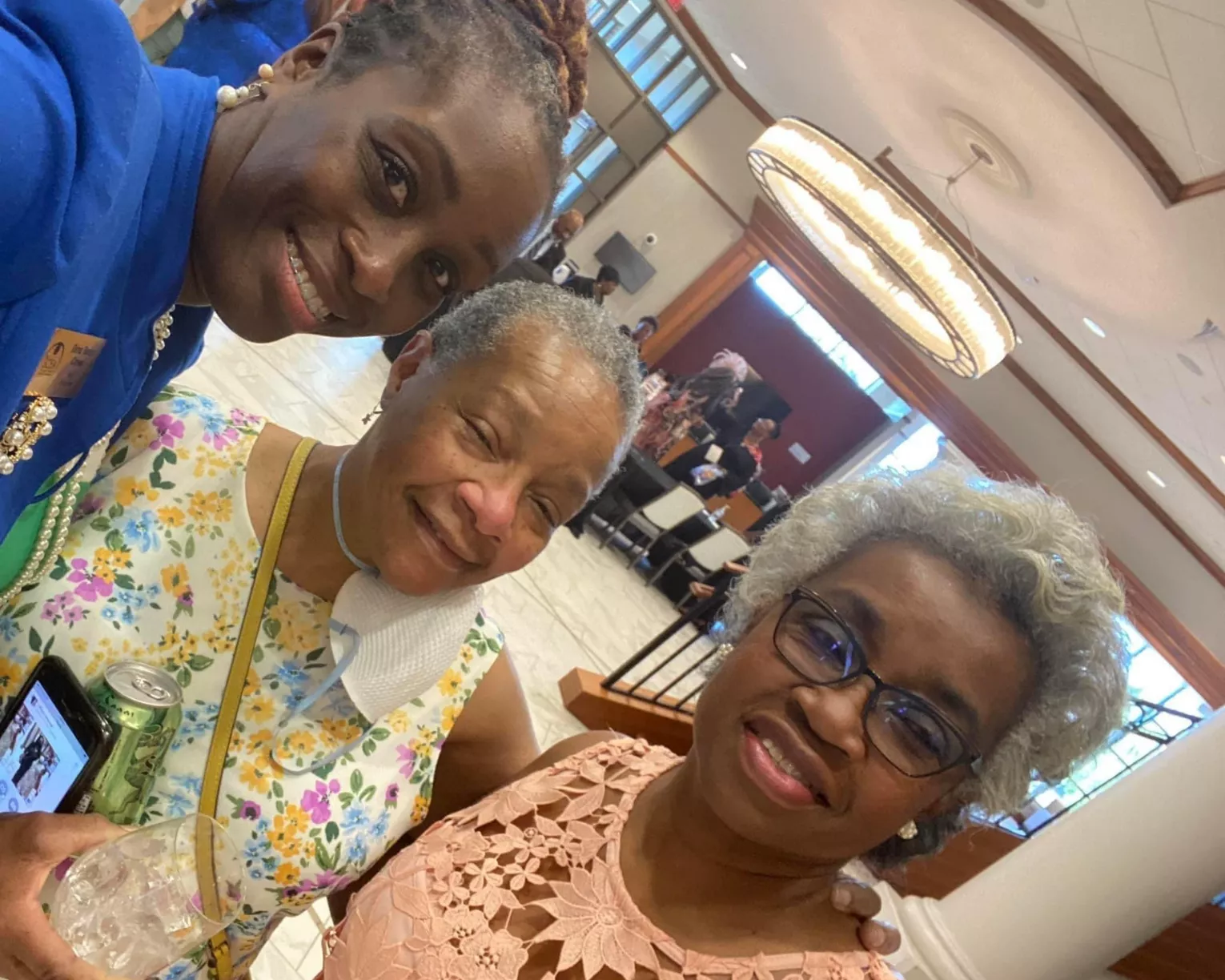Retired members pose with The SCEA VP Dena Crews.