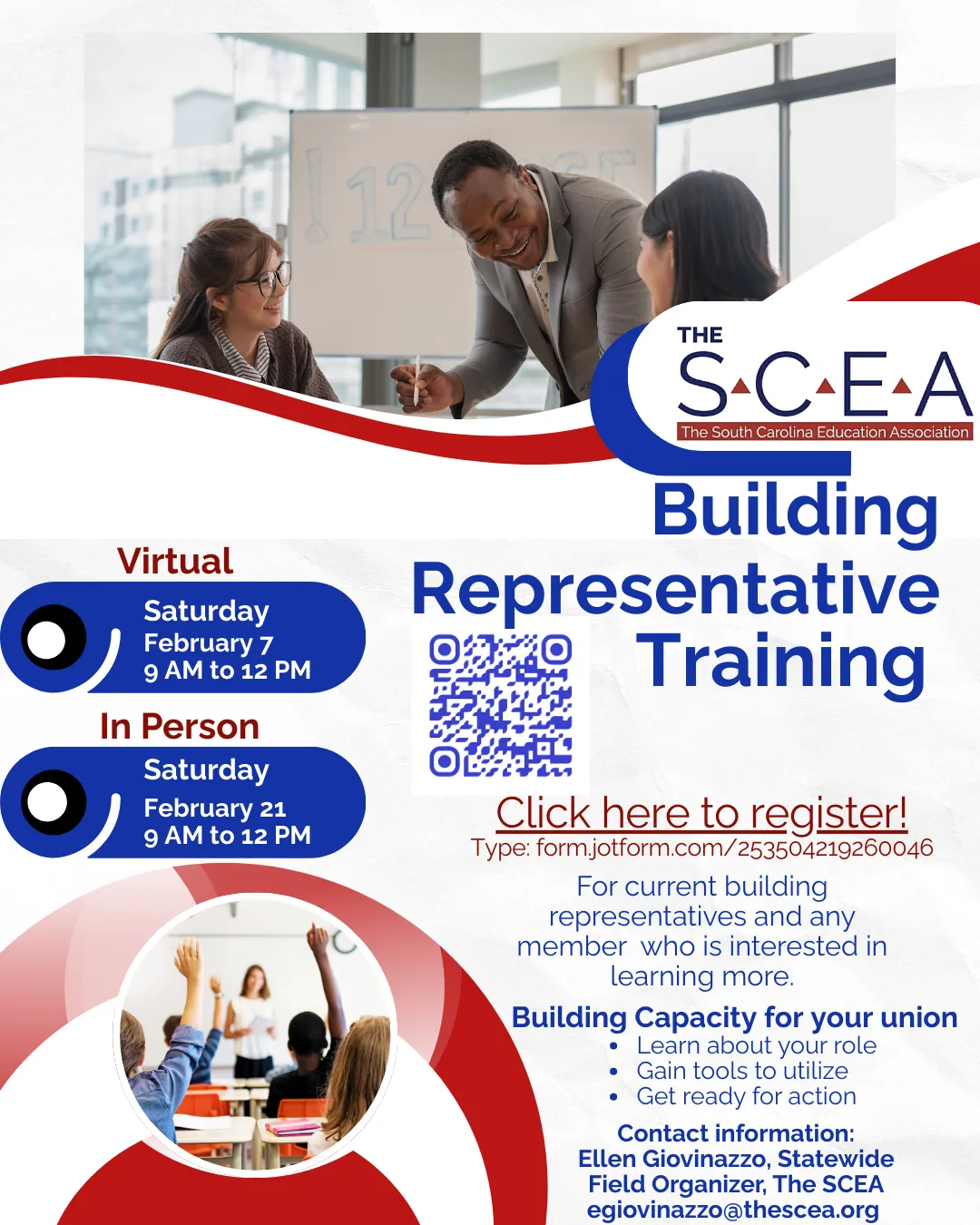 The SCEA Building Rep training