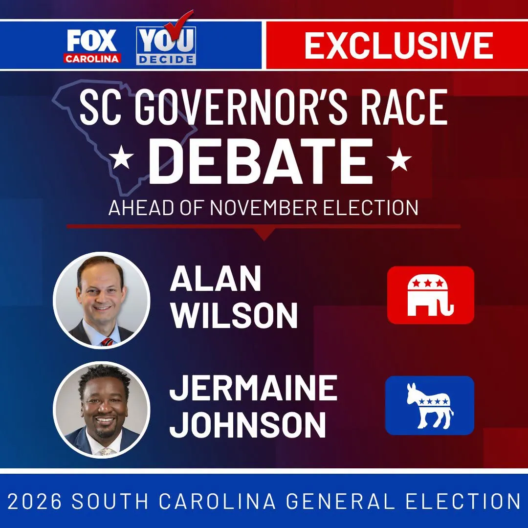 Alan Wilson + Jermaine Johnson Gray Media SC Gov debate 2026
