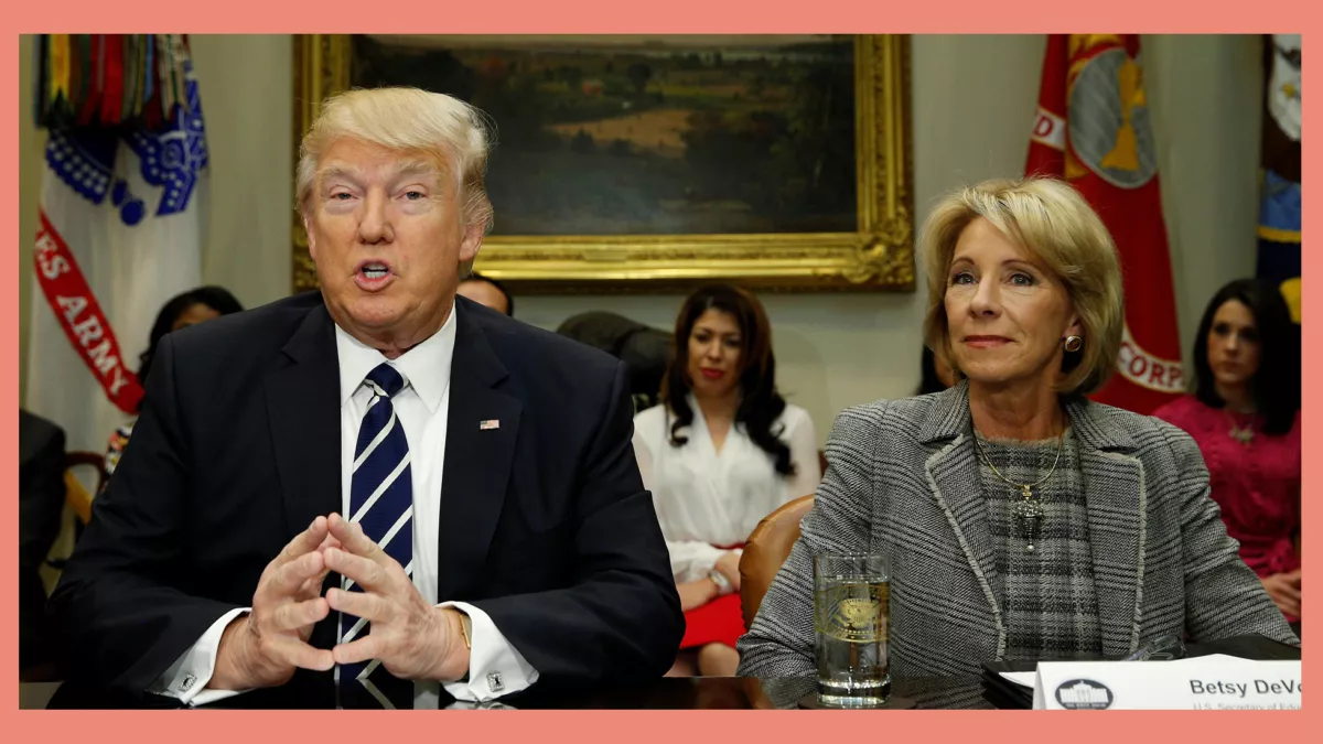 Donald Trump and Betsy DeVos