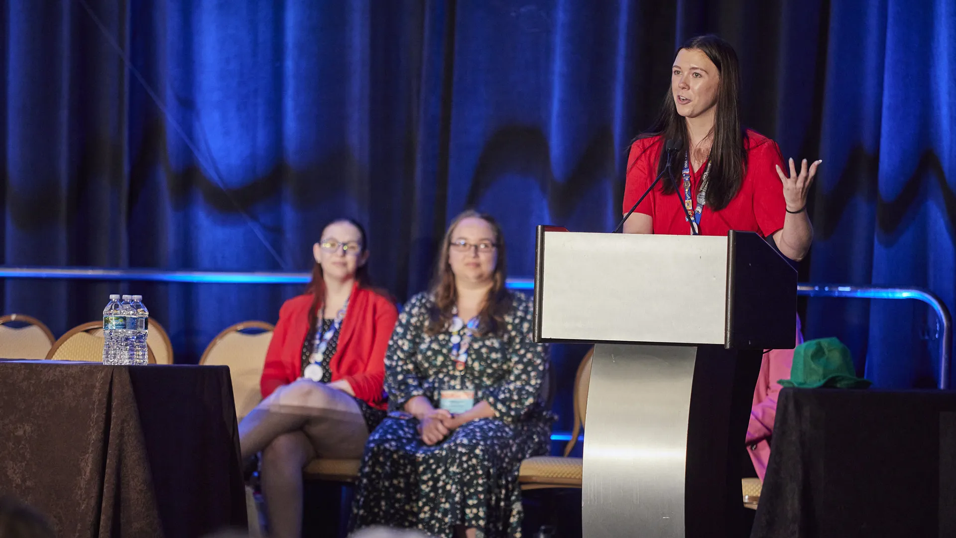 Kinnaman Scholarship recipient Hannah St Clair addresses 2023 NEA-Retired Annual Meeting