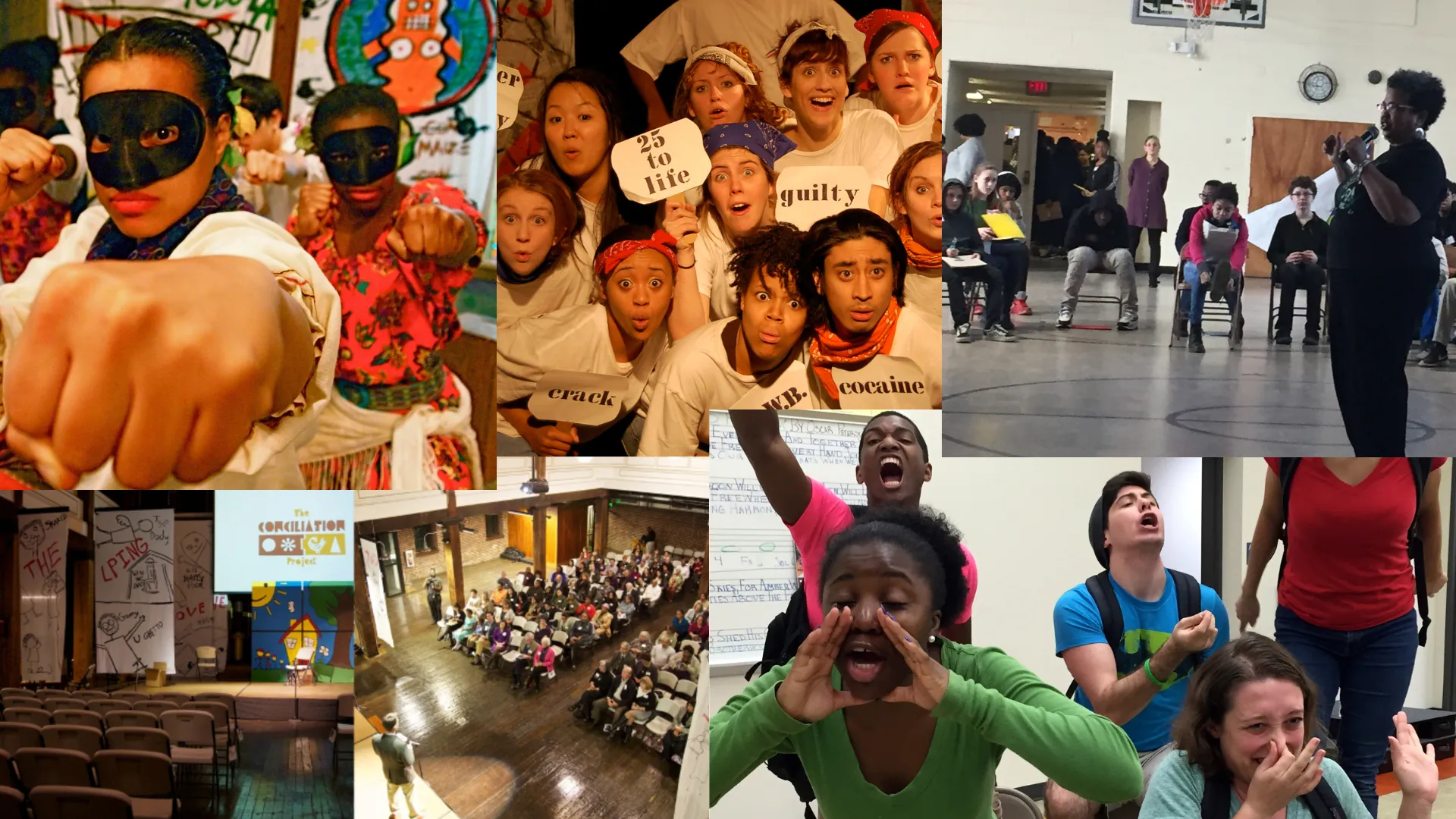 photo of The Conciliation Project presenting to an audience