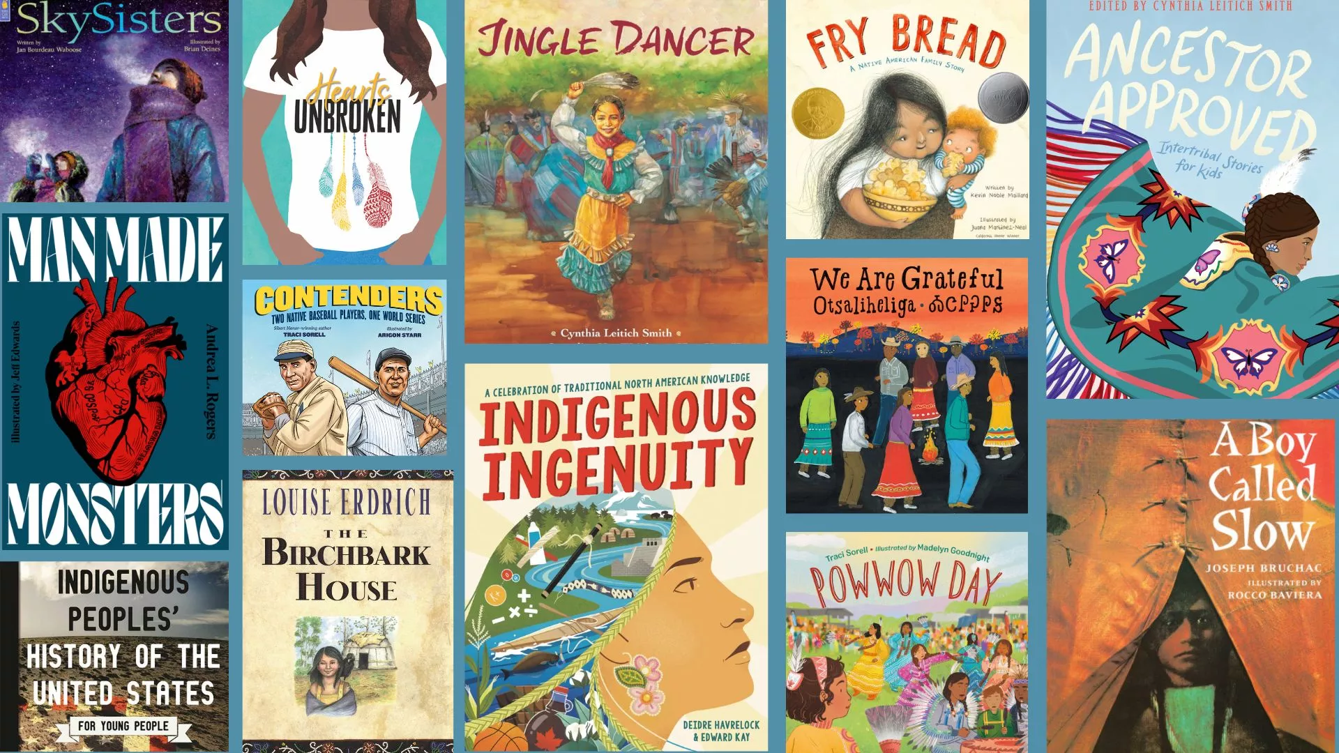 Collage of Native American book covers