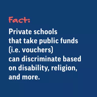 Fact: Vouchers discriminate