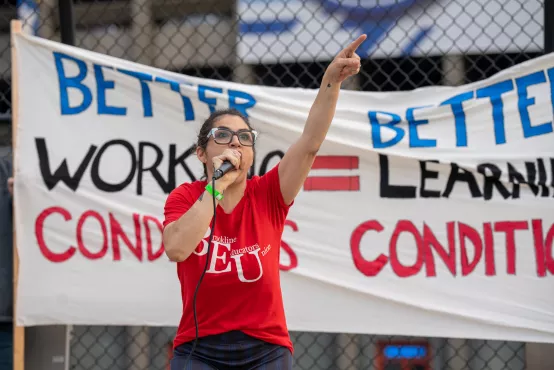 BEU member with working conditions=learning conditions sign