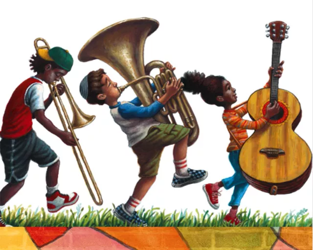 artwork from Amanda Gorman's book Change Sings